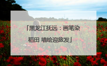 黑龙江抚远：画笔染稻田 墙绘迎旅发