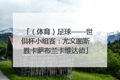 （体育）足球——世俱杯小组赛：尤文图斯胜卡萨布兰卡维达德