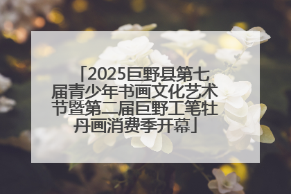 2025巨野县第七届青少年书画文化艺术节暨第二届巨野工笔牡丹画消费季开幕
