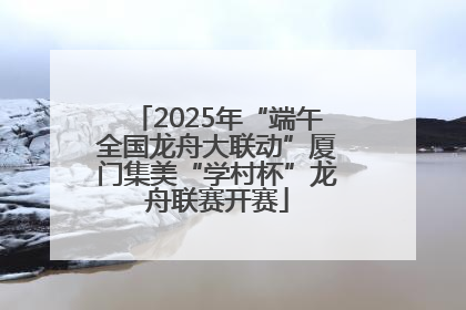 2025年“端午全国龙舟大联动”厦门集美“学村杯”龙舟联赛开赛