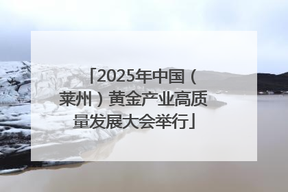 2025年中国（莱州）黄金产业高质量发展大会举行