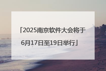 2025南京软件大会将于6月17日至19日举行