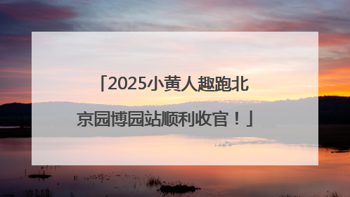 2025小黄人趣跑北京园博园站顺利收官！