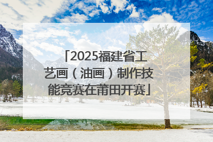 2025福建省工艺画（油画）制作技能竞赛在莆田开赛