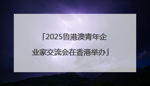 2025鲁港澳青年企业家交流会在香港举办