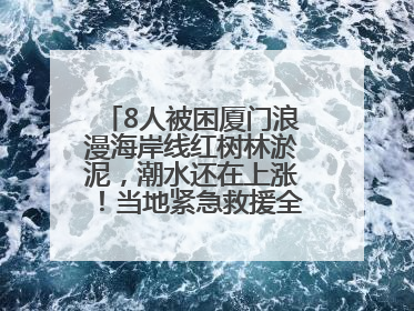 8人被困厦门浪漫海岸线红树林淤泥，潮水还在上涨！当地紧急救援全部脱困