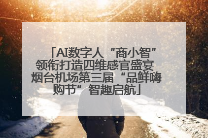 AI数字人“商小智”领衔打造四维感官盛宴 烟台机场第三届“品鲜嗨购节”智趣启航