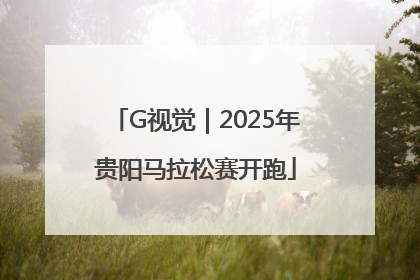 G视觉｜2025年贵阳马拉松赛开跑